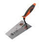 KSEIBI 281440 Narrow Bucket Brick Trowel Rubber Handle Square Tip Bricklaying Trowel (7inch-180mm) - size: 7inch-180mm