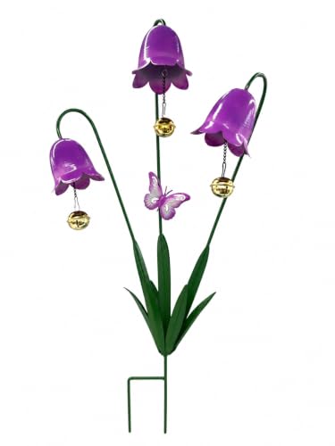 Metal Carnivorous Plant Garden Stake, 2026 New 25-Inch Venus Flytrap Yard Art Decor, Durable Yard Art for Flower Beds, Lawn Garden Patio Halloween Gothic Yard Decoration (Purple-1PC) - color: Purple-1pc