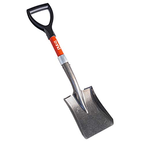 Bond Manufacturing LH047AM Mini D-Handle Square Head Shovel (12-Pack), Red/Black - size: 12-PACK, style: SQUARE HEAD