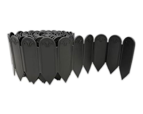 DAIM FlexWall Edge Landscape Edging, Garden Edging, Black, 6" x 16.5 ft