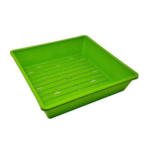 Bootstrap Farmer 1010 Trays Green 10 Pack Extra Strength w/Holes Seed Starting Microgreens - color: Green