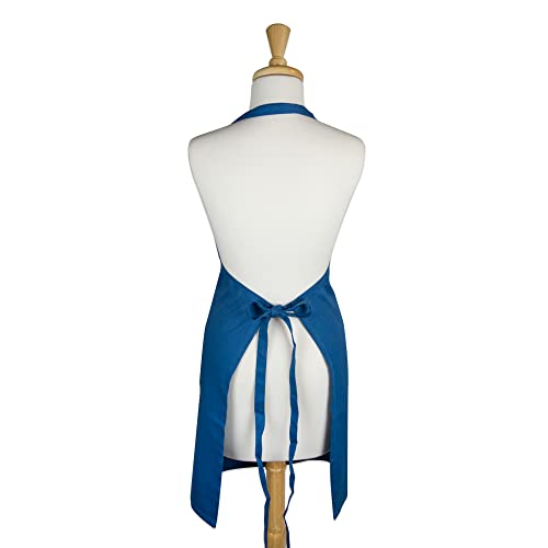 DII Everyday Basic Kitchen Collection - color: Blue, size: Regular Size Chef Apron
