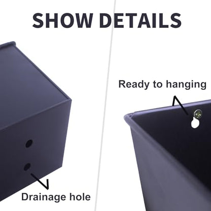 16 Inch Wall Hanging Planters for Outdoor Plants 3PCS