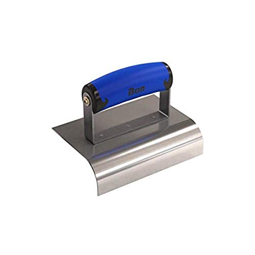 Bon 62-448 6-Inch by 4-Inch Stainless Steel Concrete Sidewalk Edger with 1-Inch Radius and 1-1/2-Inch Deep Comfort Grip Handle - size: 1" x 1 1/2" Depth, style: Comfort Wave Handle