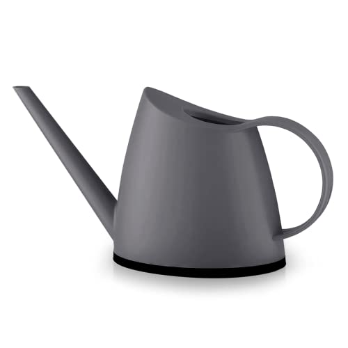Small Indoor Plant Watering Can Long Spout 1.4L Gray - color: Gray
