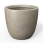 Kante Small Round Bowl Weathered Concrete Planter 10" Dia, Outdoor - color: Buff Concrete, size: 10"d