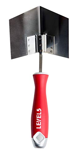 Outside Corner Knife, 4"x3.5" - LEVEL5 | Pro-Grade | Metal Hammer End | Drywall Gyprock Plasterboard Sheetrock | 5-320 - size: 4x3.5" Outside