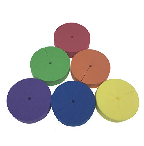 Clone Collars 2 inch Neoprene Inserts, 6-Colors-Mixed, Pack of 72 - color: 6-colors-mixed
