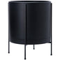 D'vine Dev Plastic Planter Pot with Metal Stand, Black, 16 in, 55-D-B-5 - color: Black, size: 16 Inch