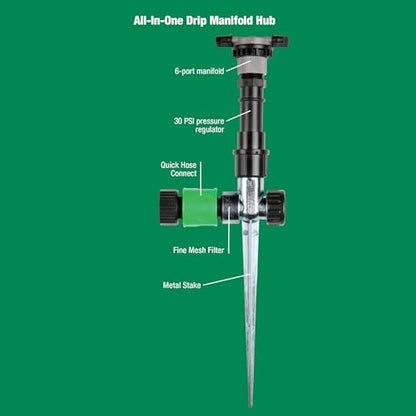 Rain Bird SWDMSPKIT Drip Spot Watering Kit - size: 18-Piece Kit, style: Spot Watering Kit: Bubblers/Emitters