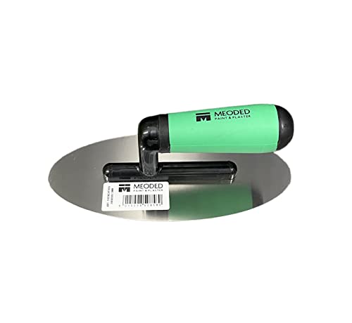Stainless Steel Plaster Trowel, (9x4inch) Venetian Plaster Trowel, Plaster Tool, Oval Flexible 240x100mm, Meoded Paint & Plaster - size: 240x100mm oval