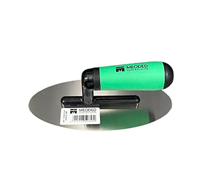Stainless Steel Plaster Trowel, (9x4inch) Venetian Plaster Trowel, Plaster Tool, Oval Flexible 240x100mm, Meoded Paint & Plaster - size: 240x100mm oval