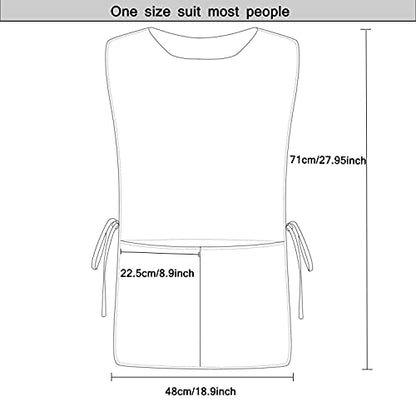 Nanxson Unisex 2 Pack Cobbler Apron with Pocket,Smock Apron with Side Ties - color: Black