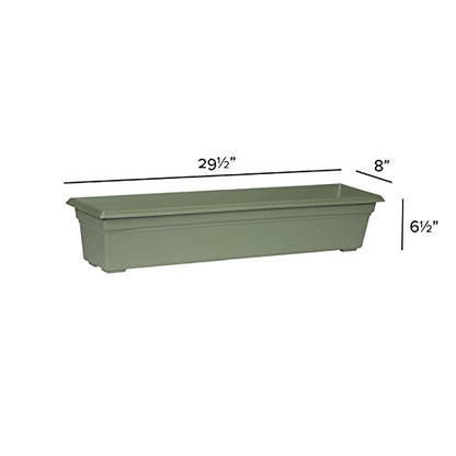 Novelty 16300 30" Flowerbox Sage, Inch - color: Sage, size: 30-Inch