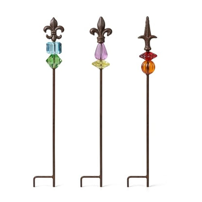 Topadorn Garden Stake Outdoor Metal Garden Stake Plant Pick
