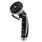 RESTMO Hose Nozzle with Easy Self-Lock Trigger, Heavy Duty Water Sprayer - color: Silver