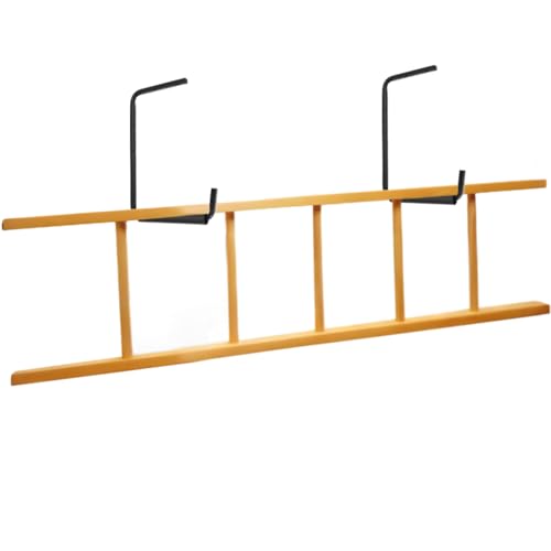 6 Pack Wall Mounted Overhead Garage Storage Hooks, 13.8 Inch Utility Ceiling Storage Rack, Heavy Duty Hangers & Organizer for Ladder, Wood, Tools, Garden Hose and Bike