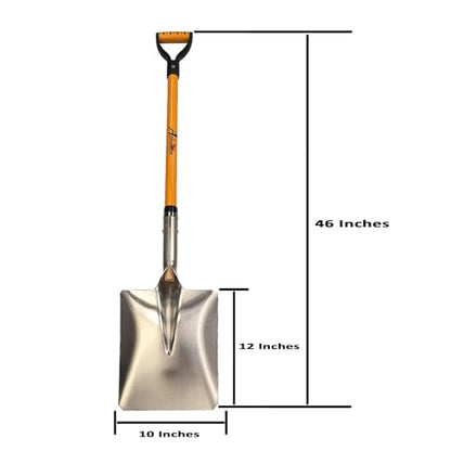 Ashman Snow Shovel with Large Scoop and Heavy Duty Handle (2 Pack) - size: 2 Pack, style: Snow Shovel