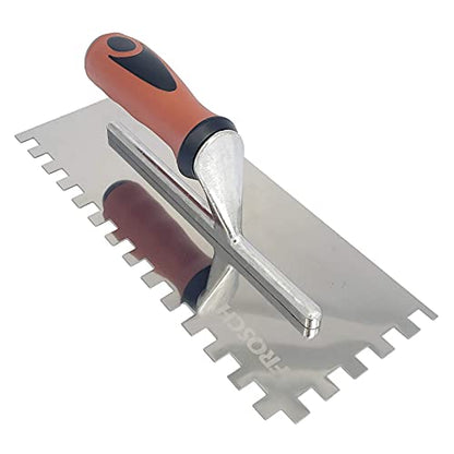 Frosch Stainless Steel Square Notch Trowel (7-PACK) - size: 7-Pack