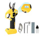 Pruning Shears Compatible with Dewalt 20V Battery,LCD Display SK5 Blades - color: Yellow