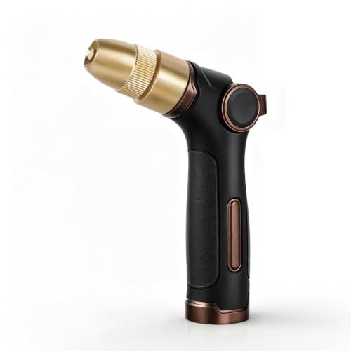 RESTMO Garden Hose Nozzle, Heavy Duty Water Hose Sprayer for Outdoor - color: Brown