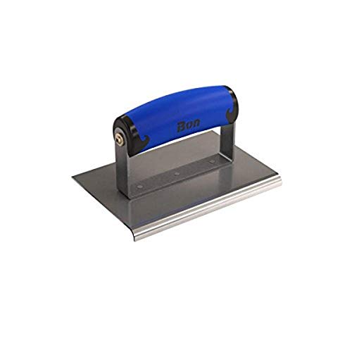 Bon 62-442 6-Inch by 4-Inch Stainless Steel Concrete Sidewalk Edger with 1/4-Inch Radius and 3/8-Inch Deep Comfort Grip Handle - size: 1/4" x 3/8" Depth, style: Comfort Wave Handle