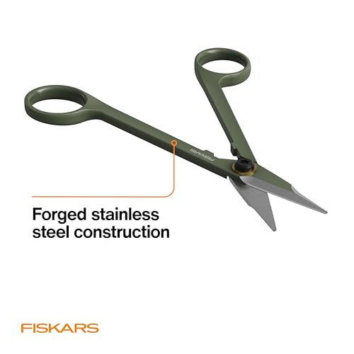 Fiskars 6" Plant Detailer Snips & Holder, Precision Indoor Gardening Tool - size: Detail Snipper