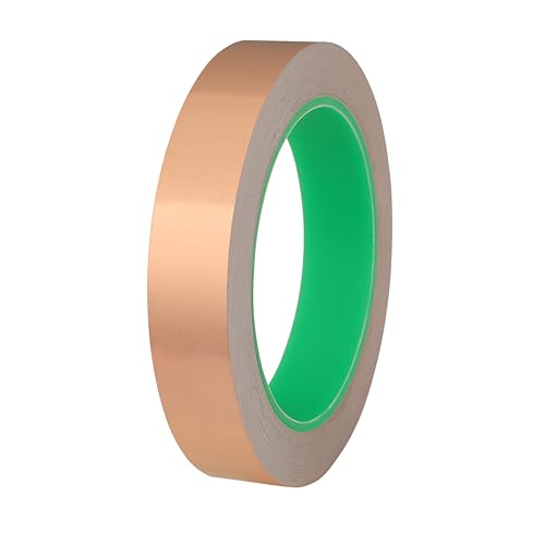 Copper Tape with Double Conductive Adhesive Copper Foil Tape for Guitar and EMI Shielding, Paper Circuits, Crafts, Electrical Repairs, Grounding (3/4 Inch x 66 Feet) - size: 3/4 in x 66ft