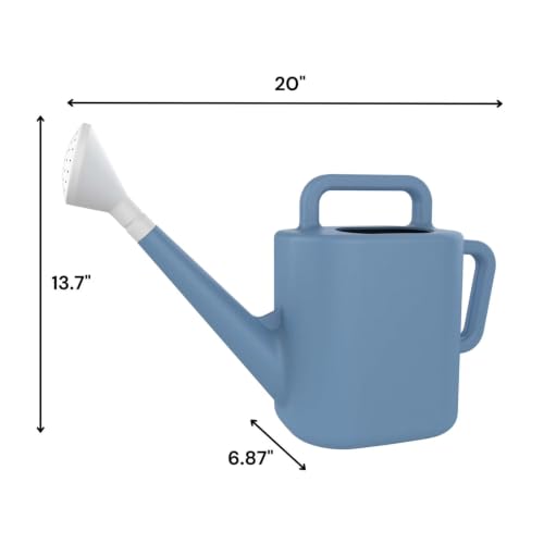 2 Gal Blue Paradise Resin Watering Can，Water the Garden