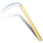 Grass Sickle Hoe Gardening Handheld Tool Weeding Tools for Garden (Beige) - color: Beige