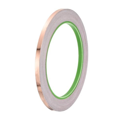 PATIKIL Copper Foil Tape 0.2 Inch x 66 Feet 0.05mm Thick Double Sided Conductive Adhesive EMI Shielding for Electronics, Circuits, Grounding - size: 0.2 Inch x 66 Feet