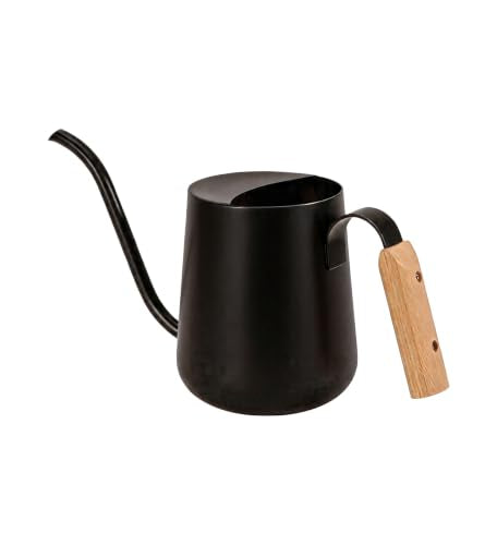 Baffect Watering Can Indoor Plants with Long Spout, 1L / 35oz (Black) - color: Black