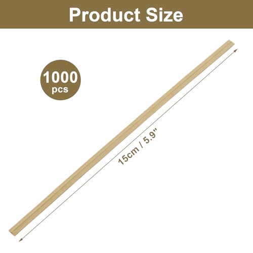 1000Pcs 6 Inch Kraft Paper Twist Ties - color: Kraft Paper, size: 6"