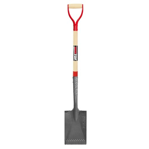 Flat Spade Garden Shovel Edging Spade with Wooden Handle, 43 inches - style: Garden