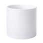 D'vine Dev Plastic Planter Pot with Saucer, 12 in, White, 74-X-A-3 - color: Matte White, size: 12 Inch