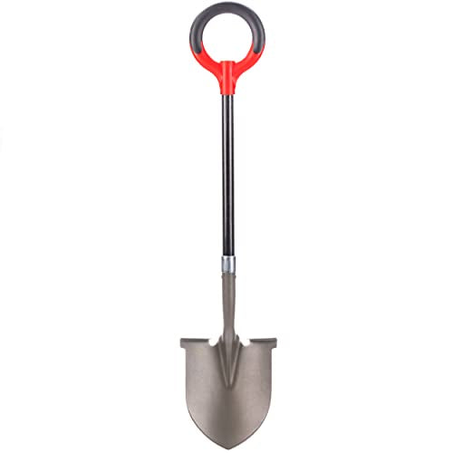 Radius Garden 25211 Pro-Lite Carbon Steel Shovel, Red - style: Round Point Shovel