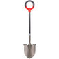 Radius Garden 25211 Pro-Lite Carbon Steel Shovel, Red - style: Round Point Shovel