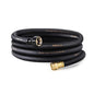 Garden Hose 5/8"x 25ft Brass Rubber Heavy Duty Water Hose 600 PSI Black - color: Black, size: 25FT