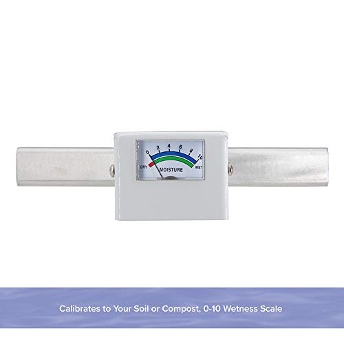 Reotemp 36 Inch Garden and Compost Moisture Meter, Garden Tool Ideal for Soil, Plant, Farm and Lawn Moisture Testing - size: 36 Inch Stem