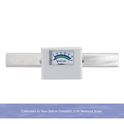 Reotemp 36 Inch Garden and Compost Moisture Meter, Garden Tool Ideal for Soil, Plant, Farm and Lawn Moisture Testing - size: 36 Inch Stem
