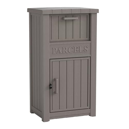 Package Delivery Box for Outside, Parcel Drop Box, Gray, 60 Gallon - color: Gray