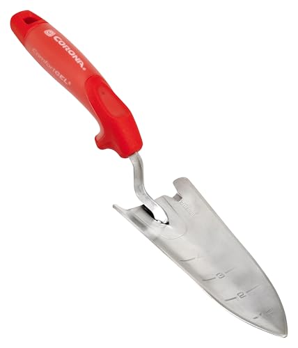 Corona Tools Premium Stainless Steel ComfortGEL Garden Trowel – 13-1/2-Inch Heavy-Duty Hand Trowel for Digging, Planting & Transplanting