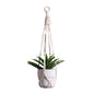 Artilady Macrame Plant Hanger, Hanging Planter for Indoor Plants Holder - color: White F