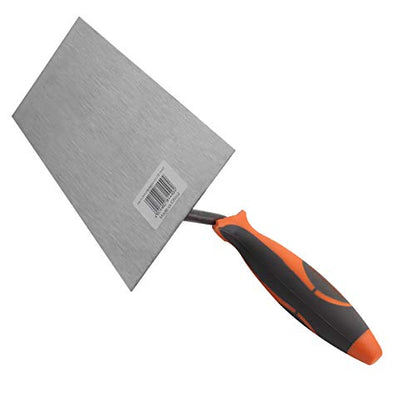 KSEIBI 281440 Narrow Bucket Brick Trowel Rubber Handle Square Tip Bricklaying Trowel (7inch-180mm) - size: 7inch-180mm