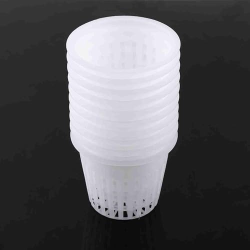 Hydroponic Baskets, 10-Pack 3 Inch Net Pots for Orchids & Plants