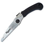 5" Folding Hand Pruning Saw for Gardening, Camping, Wood/Tree Cutting, Made with Heavy Duty SK-5 Steel (Black) - color: Black