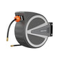 Giraffe Tools Retractable Air Hose Reel Enclosed with 3/8" x 50 ft, 217 PSI - color: Gray