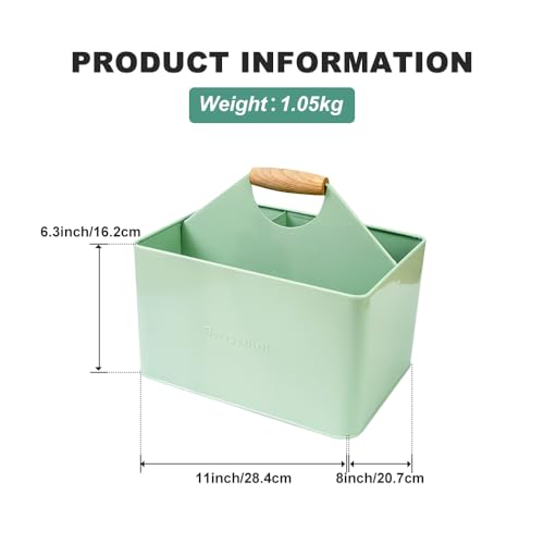 Garden Tool Organizer, Metal Garden Caddy with 4 Compartments