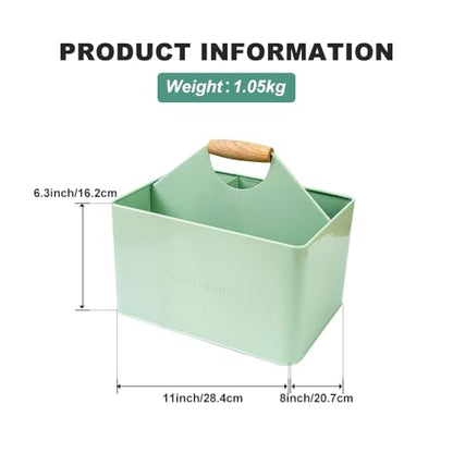Garden Tool Organizer, Metal Garden Caddy with 4 Compartments