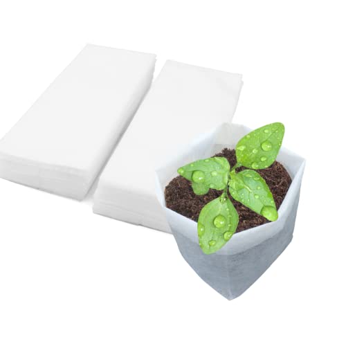 Belit Large Non-Woven Seedlings Grow Bag,50PCS (11.2"x10.2") Fabric Nursery Bags for Plants,Fabric Plant Pots for Planting,Gardening Transplanted Home Garden Supplies - size: 50pcs 11.2"x10.2"
